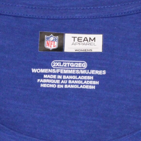 Buffalo Bills Scoop Neck Short Sleeve Rounded Hem Tee Women's Size XXL - Picture 4 of 8